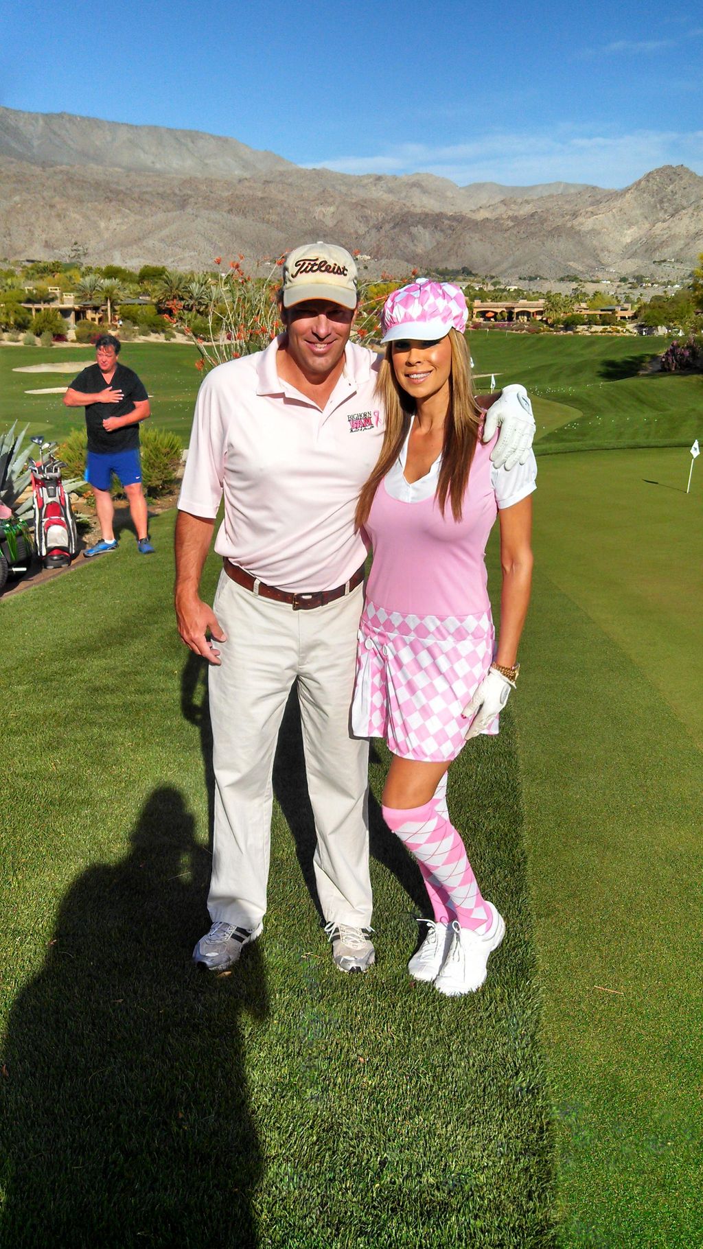 With a member at Bighorn in Palm Desert