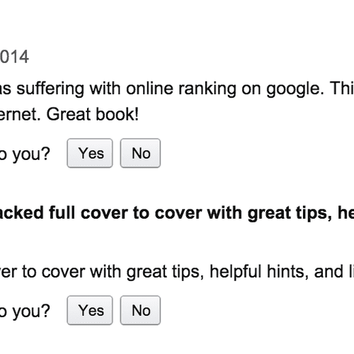 More Amazon reviews of my digital marketing book.