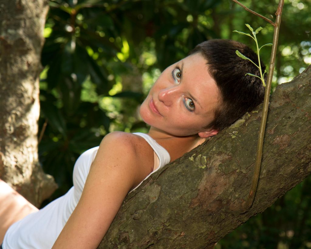 Layla in my outdoor studio