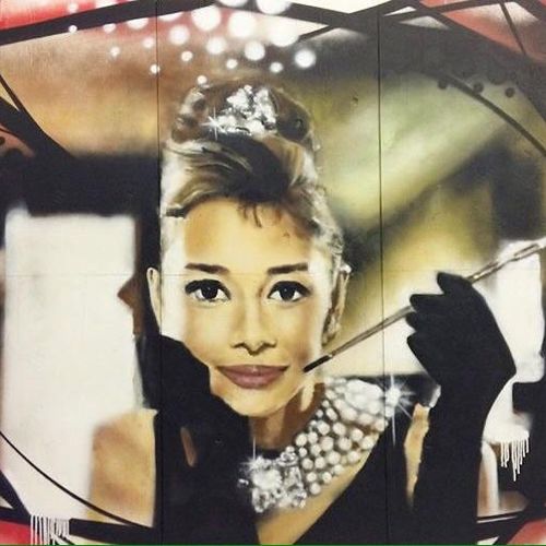 Custom Audrey Hepburn triptych, 2015