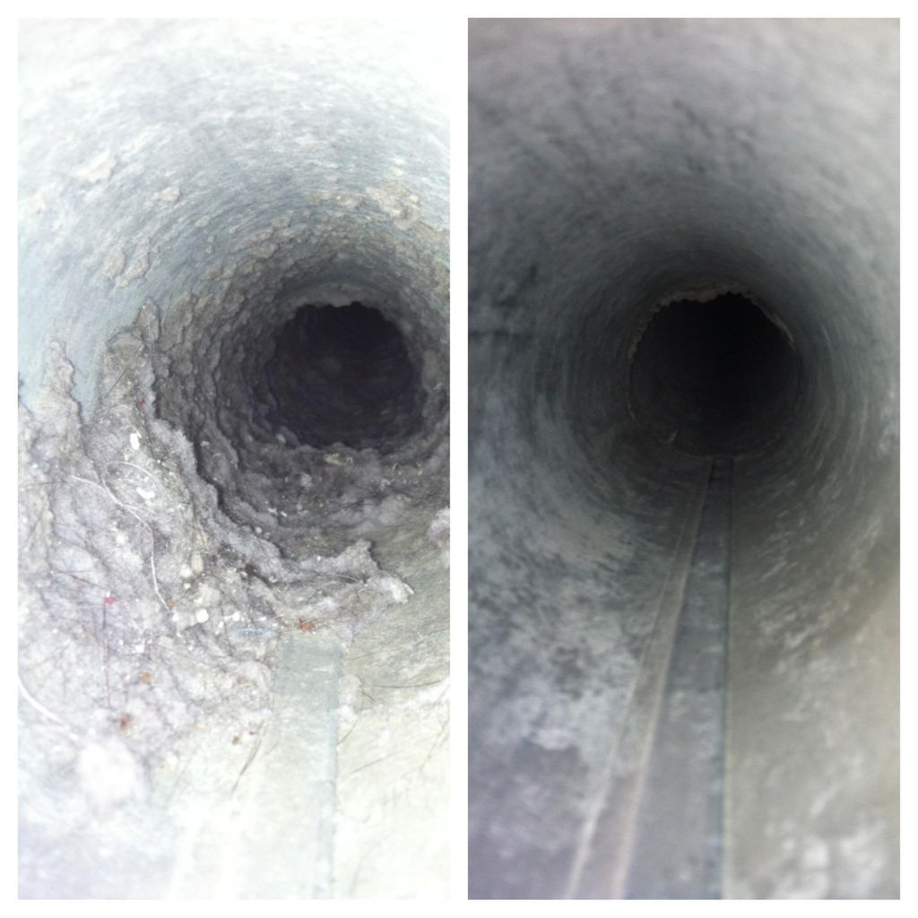 A before and after image.