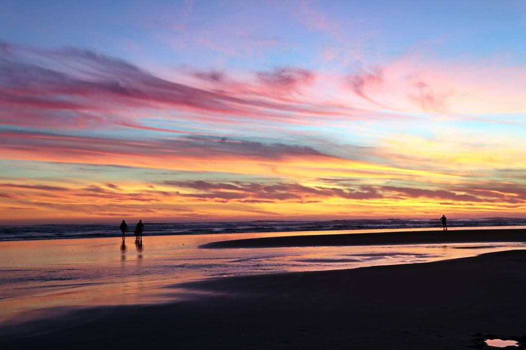Sunset at Fort Stevens, Oregon.