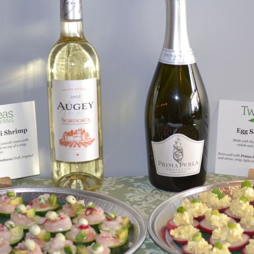 Corporate wine and appetizer pairing