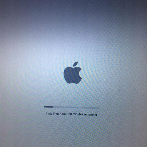 macOS starting up newly installed