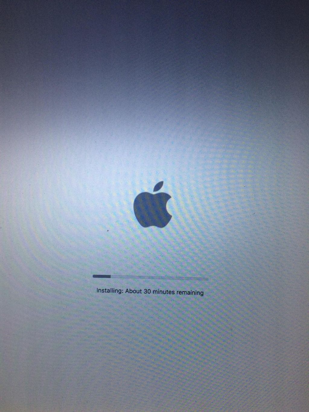 macOS starting up newly installed