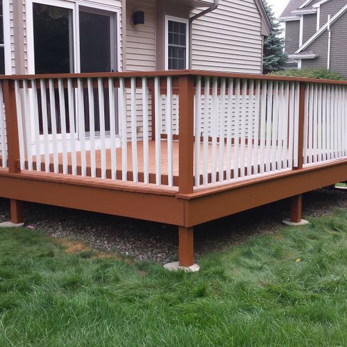 Deck refinished.
