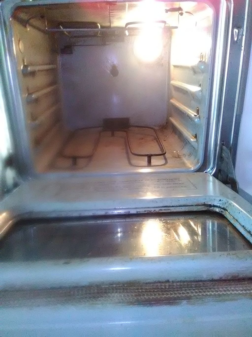 Over after cleaning (wow)