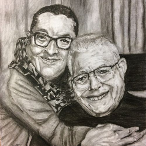 Donna and Tracy/Charcoal/2017