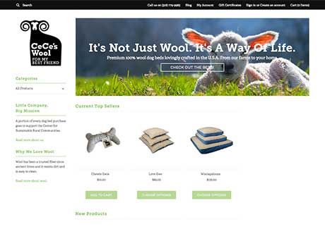 CeCe's Wool - eCommerce Site Design & Development 