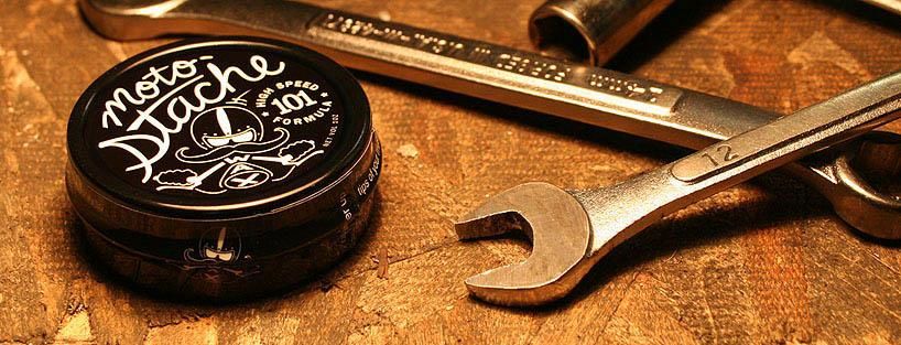 Package design for Motostache Wax
