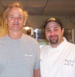 Feeding Bill Murray while he was on location filmi