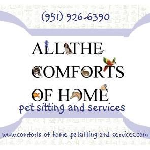 All The Comforts of Home Pet Sitting & Services