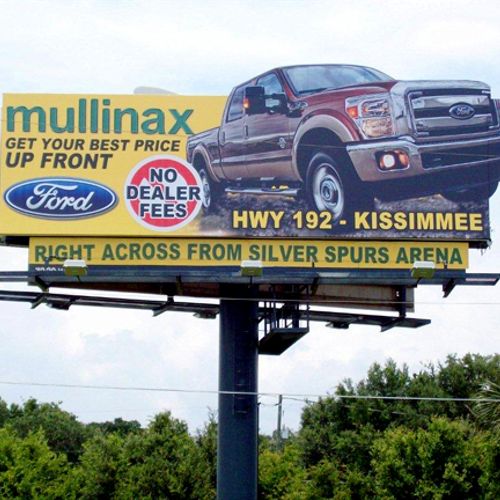 Mullinax Ford Outdoor advertisement. Adobe