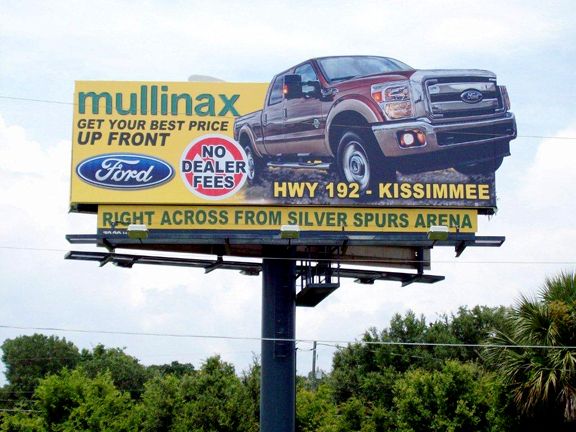 Mullinax Ford Outdoor advertisement. Adobe