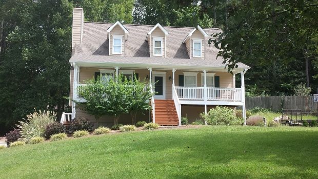 House painted, damaged wood replaced and front por