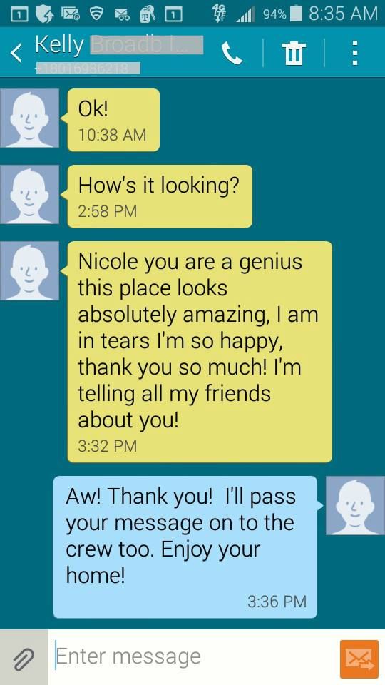 Our cleaners making us look good!