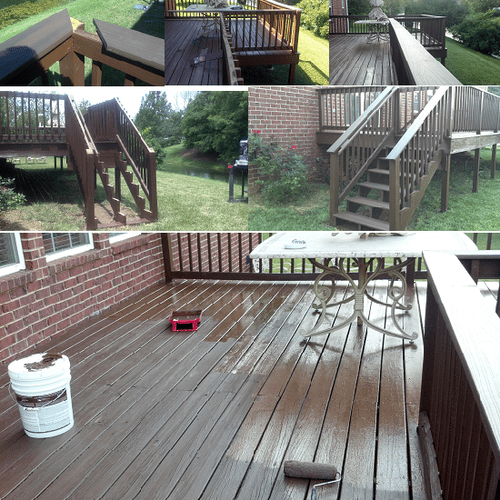 DECK RENOVATION - Handrails were replaced with Tre