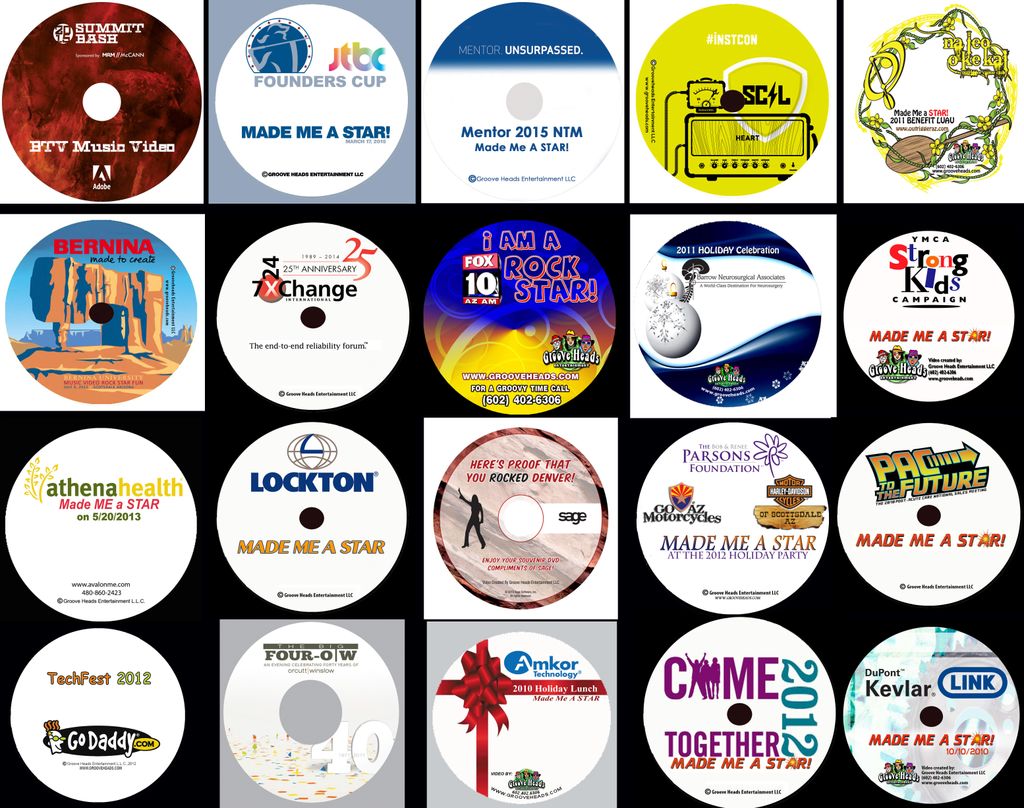 This is a sample of some of the guest show DVD cov