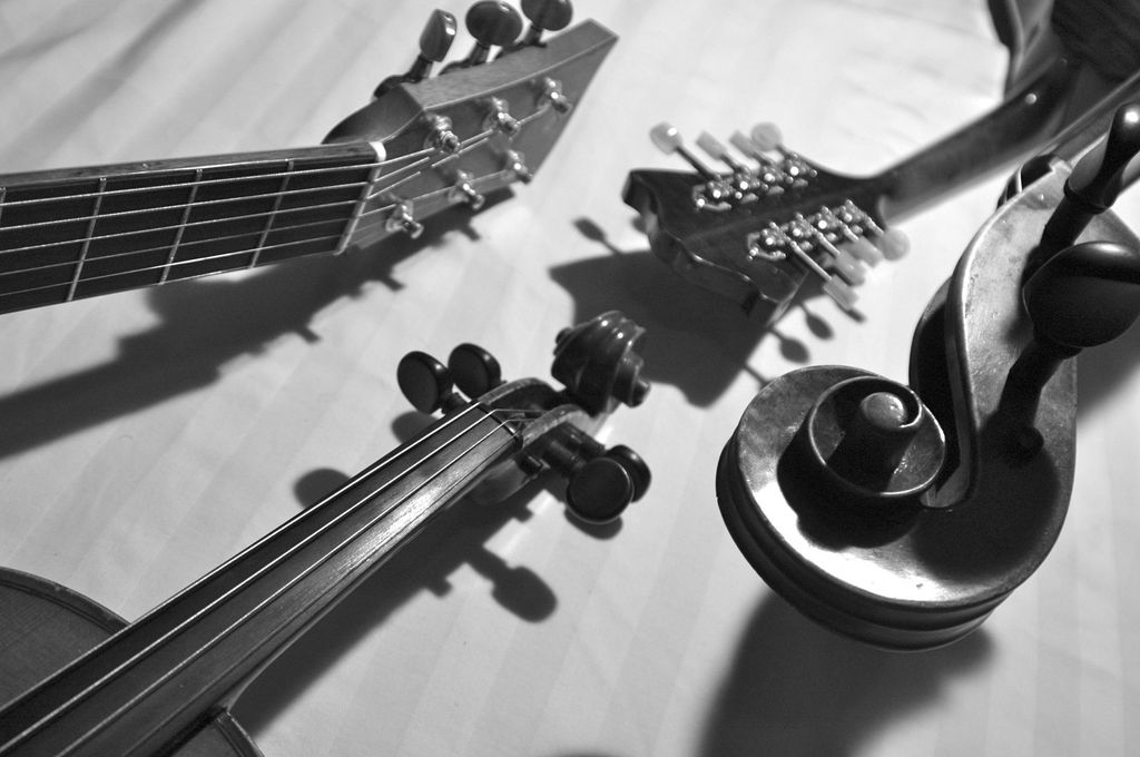 Choose from Cello, Guitar, Fiddle, and Mandolin