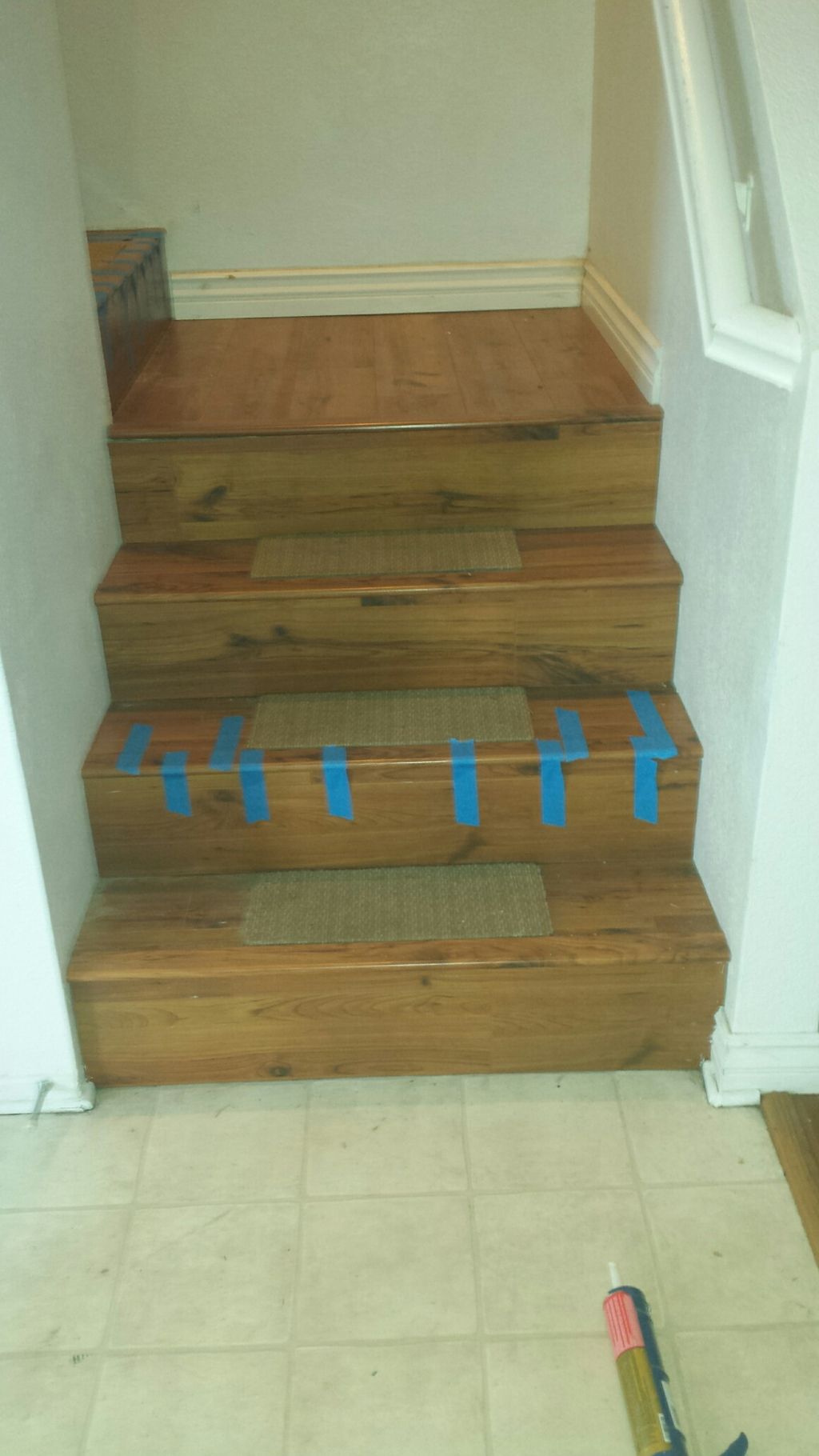 Stairway Wood Floor Repair