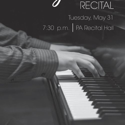 Junior Recital Program Cover Page.