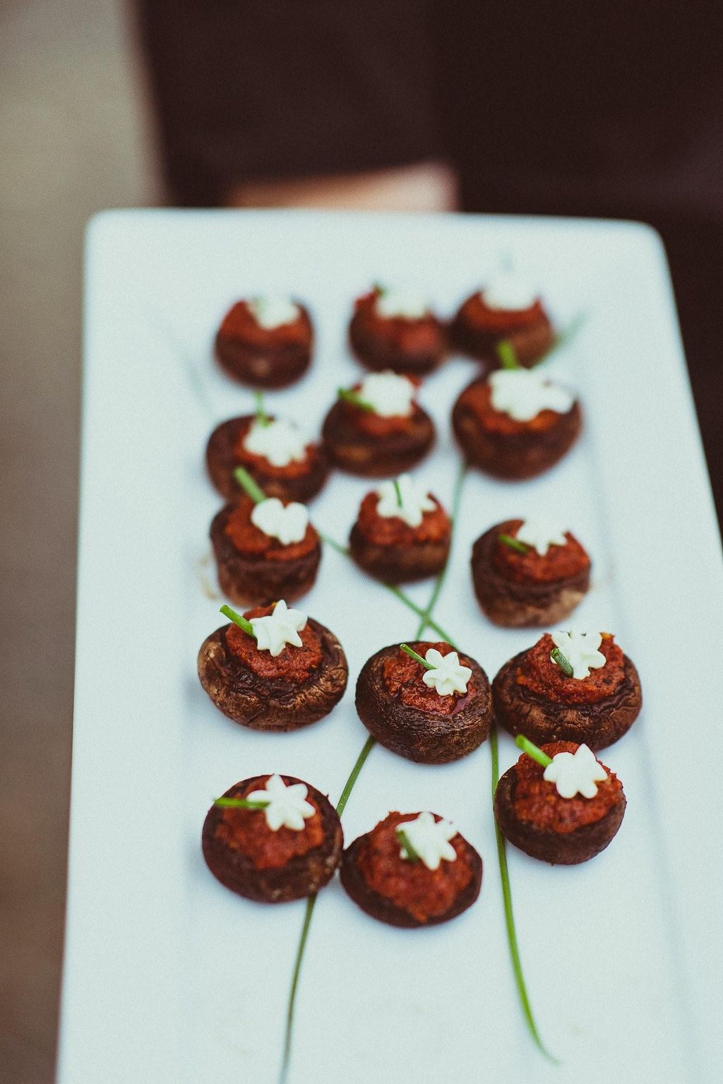Goat Cheese Stuffed Mushrooms - Zoe Rain Photograp