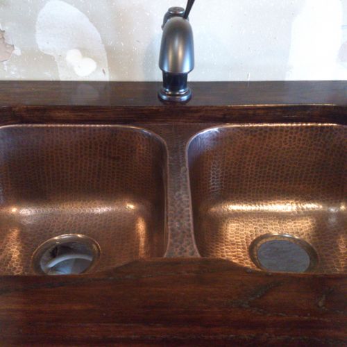 Faucet and copper sink- Princeton