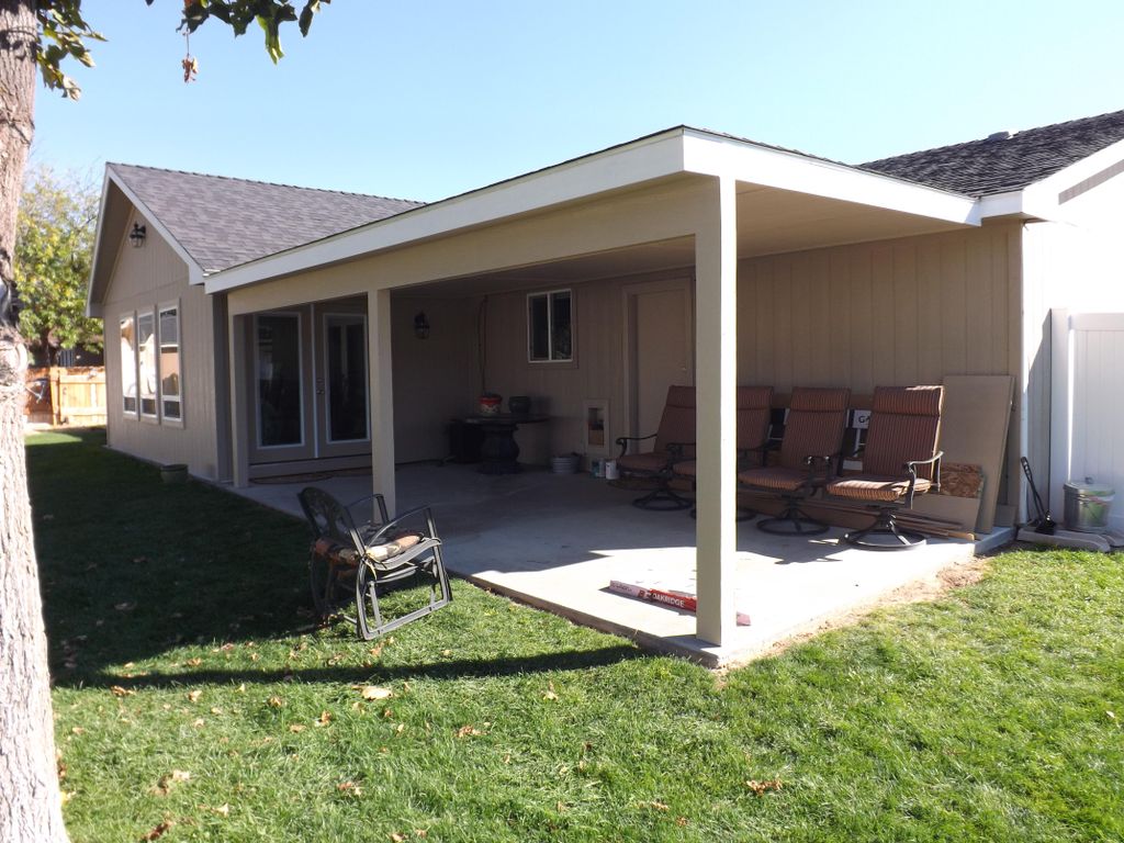 11 x 22 Patio cover with soffit/ceiling.