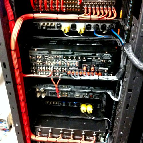Electronics Rack wiring.