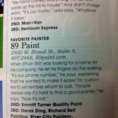 Voted the #1 Painter in Richmond!
