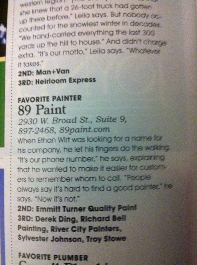Voted the #1 Painter in Richmond!