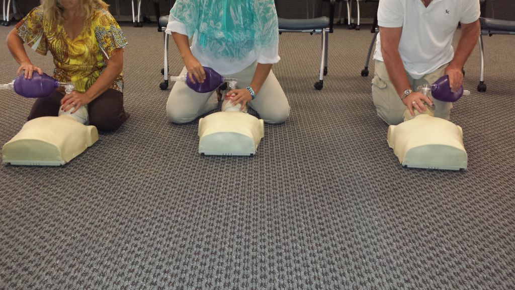 Using the bag valve mask