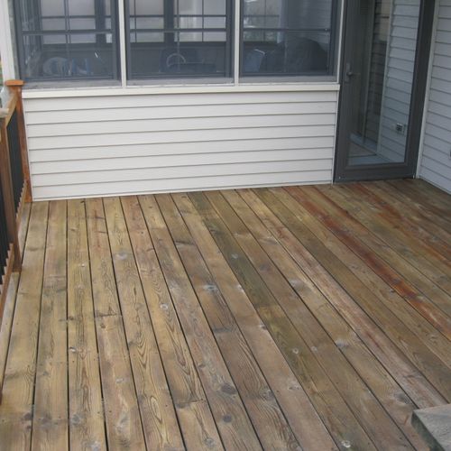 Deck clean and seal