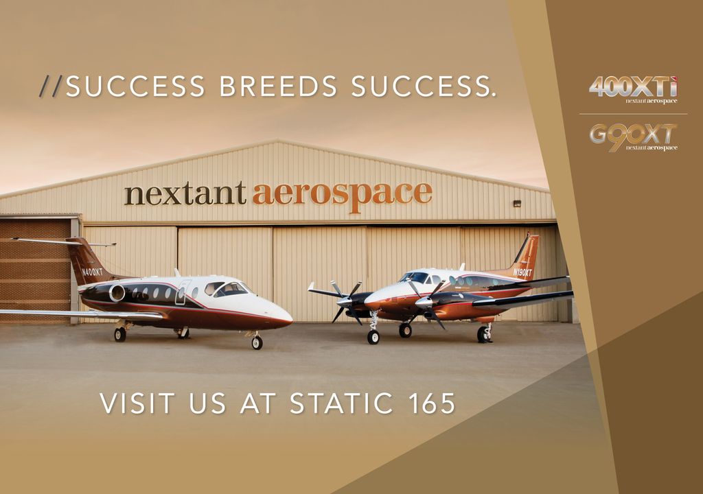 Large building banner for aviation company 34'-9" 