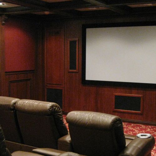 Garage Converted into a Home Theater