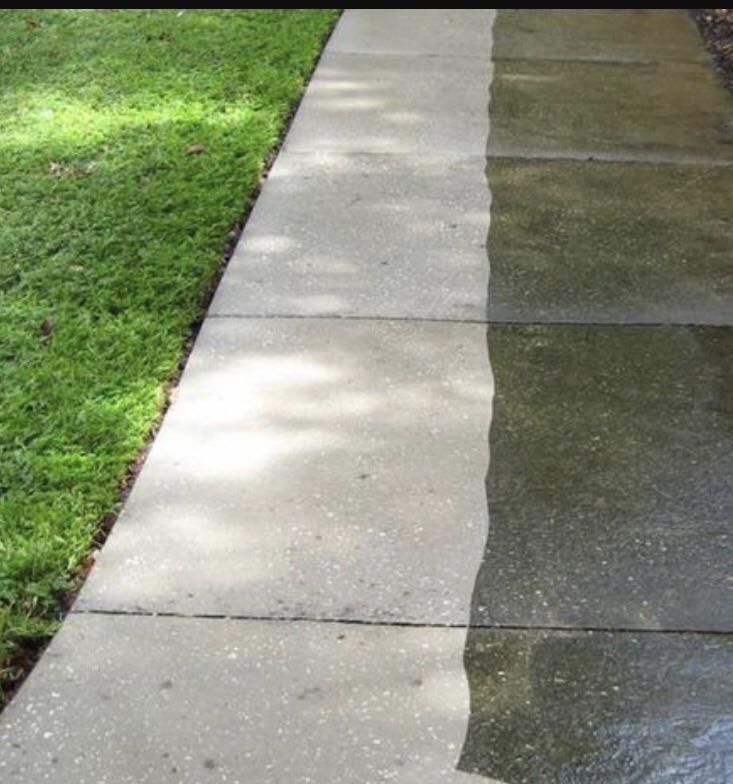 Sidewalk before/after 