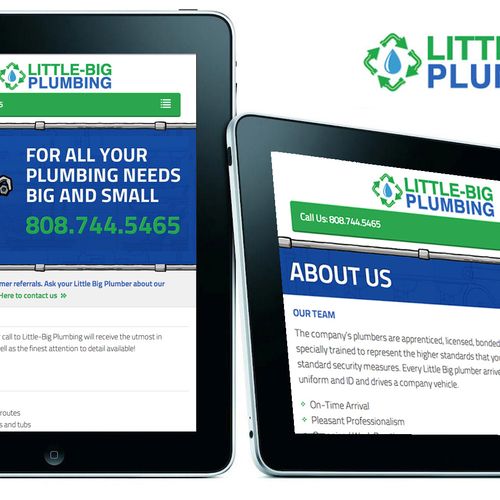 When Little Big Plumbing needed a website, they wa