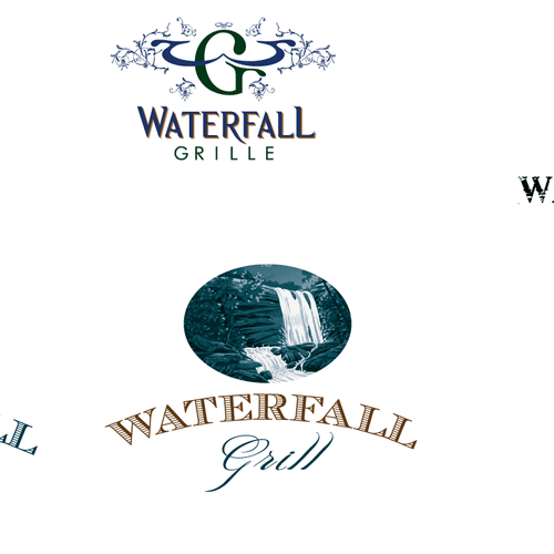 Rock Barn Golf and Spa logo options for The Waterf