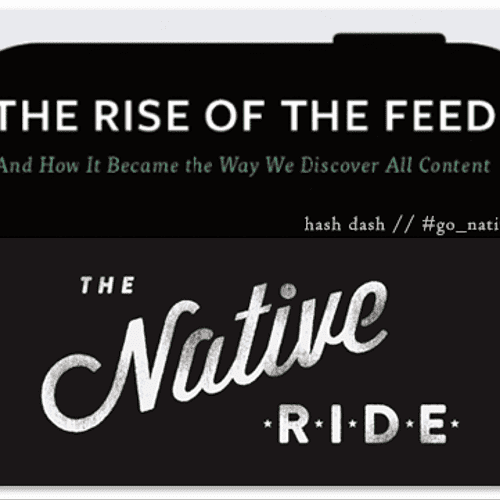 The rise of the feed // Step in for the native rid