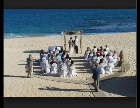 Beach Wedding Ceremony, September 2015, San Clemen