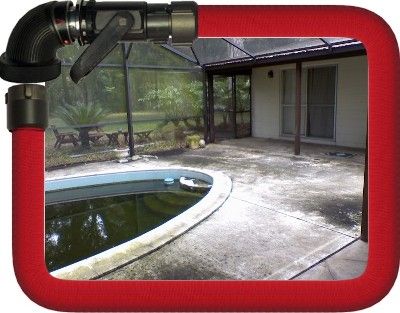 Before Pool Area was Cleaned
