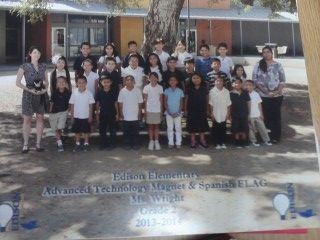 2nd grade class (I'm the student teacher on the ri