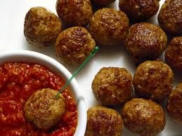 Feta stuffed meatballs