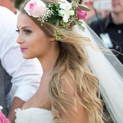 a gorgeous beach wedding: Hair and Makeup by Anill