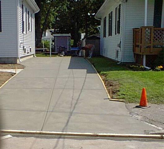 Cement driveway