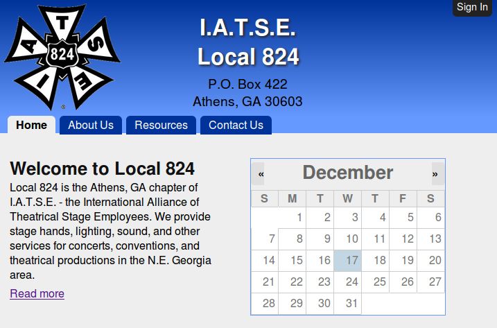IATSE.ORG.  The mobile-friendly  Web site for the 