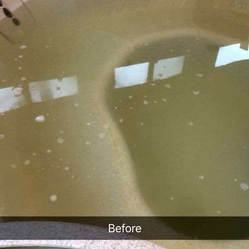 dirty hot tub
