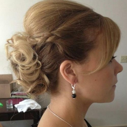 Updo for bridesmaid