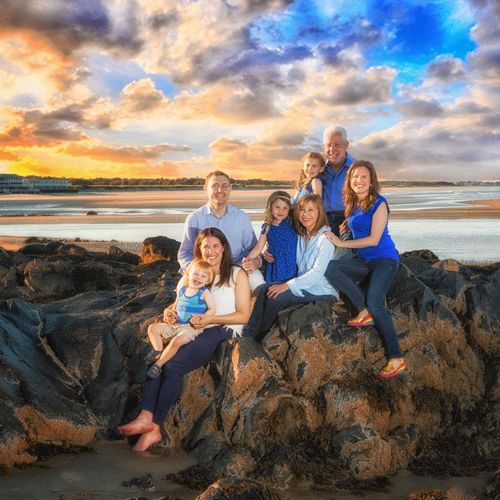 Family portrait Ogunquit Beach