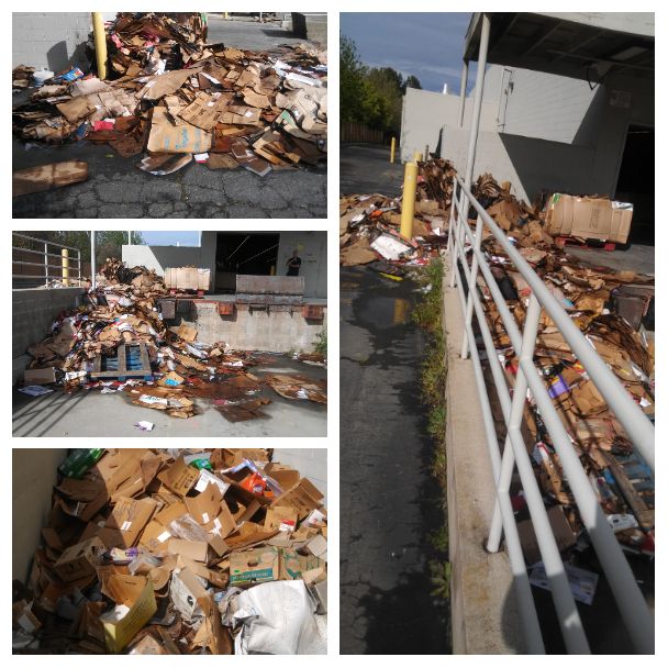 trash i did at a warehouse